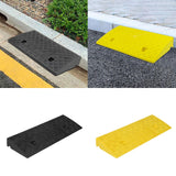 Maxbell Driveway Curb Ramp Wear Resistant Roadside Slope Pad for Auto Motorcycle Rvs Black