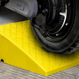 Maxbell Driveway Curb Ramp Wear Resistant Roadside Slope Pad for Auto Motorcycle Rvs Yellow