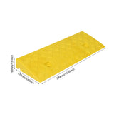 Maxbell Driveway Curb Ramp Wear Resistant Roadside Slope Pad for Auto Motorcycle Rvs Yellow