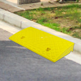 Maxbell Driveway Curb Ramp Wear Resistant Roadside Slope Pad for Auto Motorcycle Rvs Yellow