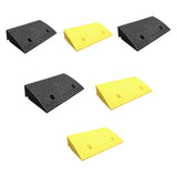 Maxbell Curb Ramp AntiSlip Easy to Use Climbing Triangle Pad for ATV Mowers Driveway Black 50x27x10cm