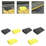 Maxbell Curb Ramp AntiSlip Easy to Use Climbing Triangle Pad for ATV Mowers Driveway Black 50x27x10cm