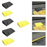Maxbell Curb Ramp AntiSlip Easy to Use Climbing Triangle Pad for ATV Mowers Driveway Black 50x27x10cm