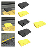 Maxbell Curb Ramp AntiSlip Easy to Use Climbing Triangle Pad for ATV Mowers Driveway Black 50x27x10cm