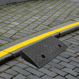 Maxbell Curb Ramp AntiSlip Easy to Use Climbing Triangle Pad for ATV Mowers Driveway Black 50x27x10cm