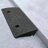 Maxbell Curb Ramp AntiSlip Easy to Use Climbing Triangle Pad for ATV Mowers Driveway Black 50x27x10cm