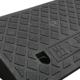 Maxbell Curb Ramp AntiSlip Easy to Use Climbing Triangle Pad for ATV Mowers Driveway Black 50x27x11cm
