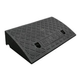 Maxbell Curb Ramp AntiSlip Easy to Use Climbing Triangle Pad for ATV Mowers Driveway Black 50x27x12cm