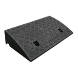 Maxbell Curb Ramp AntiSlip Easy to Use Climbing Triangle Pad for ATV Mowers Driveway Black 50x27x12cm