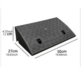 Maxbell Curb Ramp AntiSlip Easy to Use Climbing Triangle Pad for ATV Mowers Driveway Black 50x27x12cm