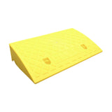 Maxbell Curb Ramp AntiSlip Easy to Use Climbing Triangle Pad for ATV Mowers Driveway Yellow 50x27x12cm