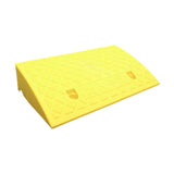Maxbell Curb Ramp AntiSlip Easy to Use Climbing Triangle Pad for ATV Mowers Driveway Yellow 50x27x12cm