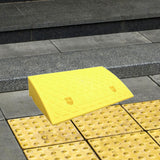 Maxbell Curb Ramp AntiSlip Easy to Use Climbing Triangle Pad for ATV Mowers Driveway Yellow 50x27x12cm