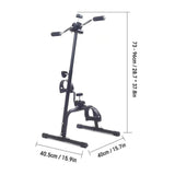 Maxbell Bike Pedal Exerciser for Seniors Elderly Black Hand Arm Leg Exercise Peddler