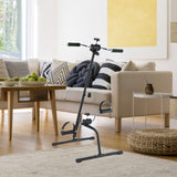 Maxbell Bike Pedal Exerciser for Seniors Elderly Black Hand Arm Leg Exercise Peddler