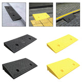 Maxbell Curb Ramp AntiSlip Easy to Use Roadside Slope Pad for Trailers Driveway Cars Black 50cmx22cmx5cm