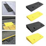 Maxbell Curb Ramp AntiSlip Easy to Use Roadside Slope Pad for Trailers Driveway Cars Black 50cmx22cmx5cm