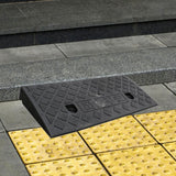 Maxbell Curb Ramp AntiSlip Easy to Use Roadside Slope Pad for Trailers Driveway Cars Black 50cmx22cmx5cm
