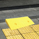 Maxbell Curb Ramp AntiSlip Easy to Use Roadside Slope Pad for Trailers Driveway Cars Yellow 50cmx22cmx5cm
