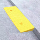 Maxbell Curb Ramp AntiSlip Easy to Use Roadside Slope Pad for Trailers Driveway Cars Yellow 50cmx22cmx5cm