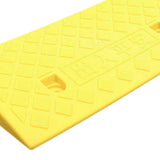 Maxbell Curb Ramp AntiSlip Easy to Use Roadside Slope Pad for Trailers Driveway Cars Yellow 50cmx22cmx5cm