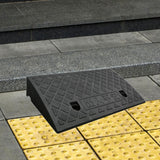 Maxbell Curb Ramp AntiSlip Easy to Use Roadside Slope Pad for Trailers Driveway Cars Black 50cmx27cmx9cm
