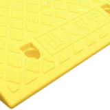 Maxbell Curb Ramp AntiSlip Easy to Use Roadside Slope Pad for Trailers Driveway Cars Yellow 50cmx27cmx9cm
