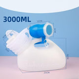 Maxbell Male Urine Bottle Convenient Portable Pee Bottle for Elderly Patient Outdoor with 1.6m Hose White