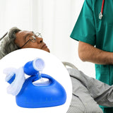 Maxbell Male Urine Bottle Convenient Portable Pee Bottle for Elderly Patient Outdoor with 1.6m Hose Blue