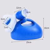 Maxbell Male Urine Bottle Convenient Portable Pee Bottle for Elderly Patient Outdoor with 1.6m Hose Blue