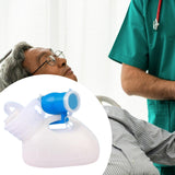 Maxbell Male Urine Bottle Convenient Portable Pee Bottle for Elderly Patient Outdoor with 2m Hose White