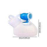 Maxbell Male Urine Bottle Convenient Portable Pee Bottle for Elderly Patient Outdoor with 2m Hose White