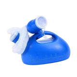 Maxbell Male Urine Bottle Convenient Portable Pee Bottle for Elderly Patient Outdoor with 2m Hose Blue