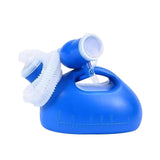 Maxbell Male Urine Bottle Convenient Portable Pee Bottle for Elderly Patient Outdoor with 2m Hose Blue
