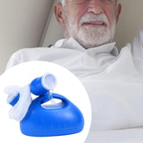 Maxbell Male Urine Bottle Convenient Portable Pee Bottle for Elderly Patient Outdoor with 2m Hose Blue