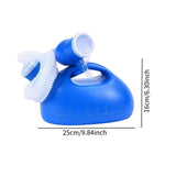 Maxbell Male Urine Bottle Convenient Portable Pee Bottle for Elderly Patient Outdoor with 2m Hose Blue