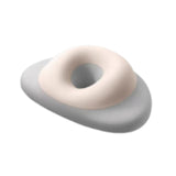 Maxbell Face Down Pillow Ergonomic Salon Massage Pillow for Desk Beauty Salon Gray White