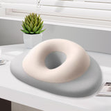 Maxbell Face Down Pillow Ergonomic Salon Massage Pillow for Desk Beauty Salon Gray White