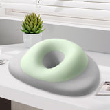 Maxbell Face Down Pillow Ergonomic Salon Massage Pillow for Desk Beauty Salon Gray Green