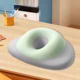 Maxbell Face Down Pillow Ergonomic Salon Massage Pillow for Desk Beauty Salon Gray Green