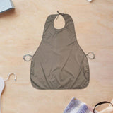 Maxbell Adults Bib Portable Premium for Women Men Easy to Use Elderly Adults Eat Bib Brown