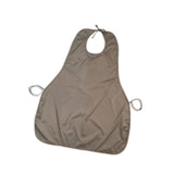 Maxbell Adults Bib Portable Premium for Women Men Easy to Use Elderly Adults Eat Bib Brown