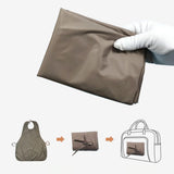 Maxbell Adults Bib Portable Premium for Women Men Easy to Use Elderly Adults Eat Bib Brown