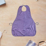 Maxbell Adults Bib Portable Premium for Women Men Easy to Use Elderly Adults Eat Bib Purple
