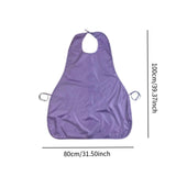 Maxbell Adults Bib Portable Premium for Women Men Easy to Use Elderly Adults Eat Bib Purple