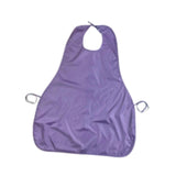Maxbell Adults Bib Portable Premium for Women Men Easy to Use Elderly Adults Eat Bib Purple