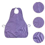 Maxbell Adults Bib Portable Premium for Women Men Easy to Use Elderly Adults Eat Bib Purple