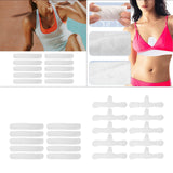 Maxbell 10x Cotton Bra Liners Underwear Sweat Absorber Liners for Women Dance Summer 44cmx8.3cmx0.15cm Rectangular