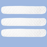 Maxbell 10x Cotton Bra Liners Underwear Sweat Absorber Liners for Women Dance Summer 44cmx8.3cmx0.15cm Rectangular