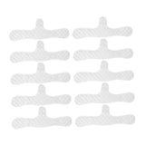 Maxbell 10x Cotton Bra Liners Underwear Sweat Absorber Liners for Women Dance Summer 44cmx15cmx7.5cm Convex